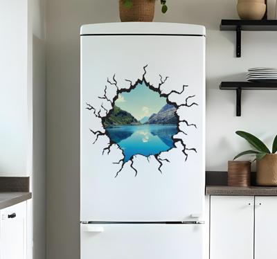 Gat koelkast sticker