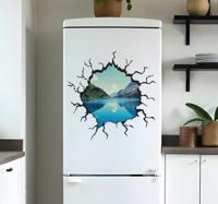 Gat koelkast sticker