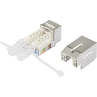 Renkforce RJ45-inbouwmodule Met vergrendelingsfunctie Keystone CAT 6A KSV10 - thumbnail