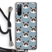 It's a Purrr Case: Sony Sony Xperia 10 III Transparant Hoesje met koord