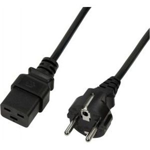 LogiLink CP152 electriciteitssnoer Zwart 1,8 m CEE7/7 IEC C19