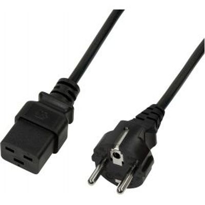 LogiLink CP152 electriciteitssnoer Zwart 1,8 m CEE7/7 IEC C19