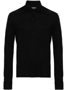 TOM FORD polo à poche poitrine - Noir