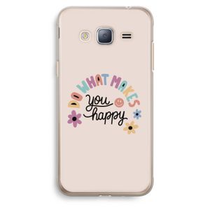 Happy days: Samsung Galaxy J3 (2016) Transparant Hoesje
