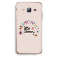 Happy days: Samsung Galaxy J3 (2016) Transparant Hoesje