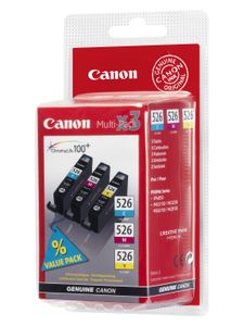 Canon CLI-526 C/M/Y inktcartridge 3 stuk(s) Origineel Cyaan, Magenta, Geel