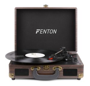 Platenspeler Bluetooth en USB met Ingebouwde Speakers - Fenton RP115B - Retro - Houtlook
