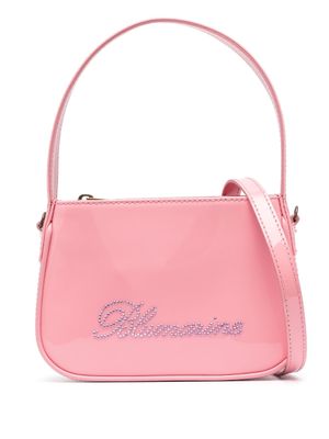 Blumarine mini sac en cuir à logo - Rose