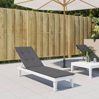 VidaXL Terrasstoelkussen (75+105)x50x4 cm antracietkleurig