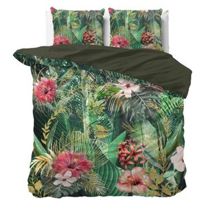 Dreamhouse Dekbedovertrek Menthe Green-Lits-jumeaux (240 x 200/220 cm)