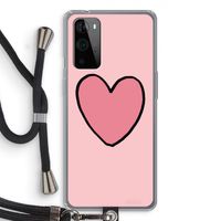 Hartje: OnePlus 9 Pro Transparant Hoesje met koord