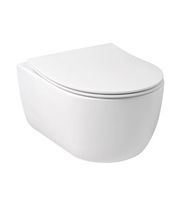 Plieger Kansas Compact randloos toilet met softclose & quick release slimme zitting mat wit - thumbnail