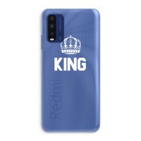 King zwart: Xiaomi Redmi 9T Transparant Hoesje