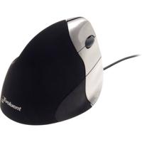 Evoluent VerticalMouse 3 Ergonomische muis USB Optisch Zwart, Zilver 5 Toetsen 2600 dpi Ergonomisch