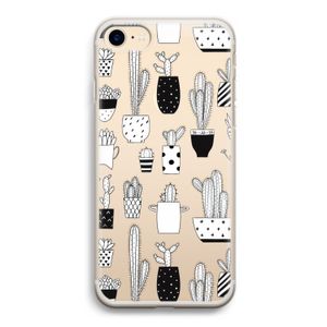 Cactusmotief: iPhone 7 Transparant Hoesje