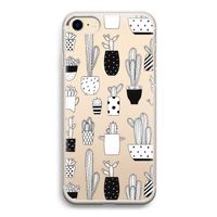 Cactusmotief: iPhone 7 Transparant Hoesje