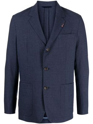 Paul Smith blazer en laine à simple boutonnage - Bleu