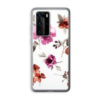 Geschilderde bloemen: Huawei P40 Pro Transparant Hoesje