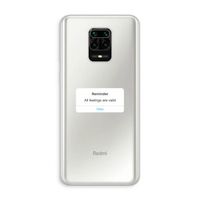 Reminder: Xiaomi Redmi Note 10 Lite Transparant Hoesje