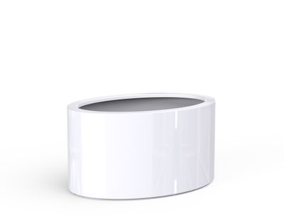 Polyester plantenbak Ellipse hoogglans 115x80x60cm. op=op