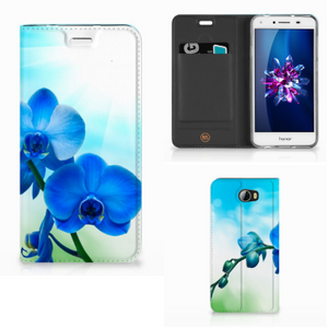 Huawei Y5 2 | Y6 Compact Smart Cover Orchidee Blauw - Cadeau voor je Moeder