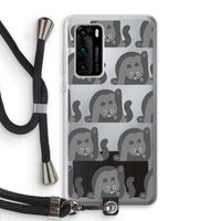 Cats: Huawei P40 Transparant Hoesje met koord