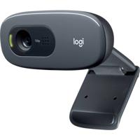 Logitech C270 HD-webcam 1280 x 720 Pixel Standvoet, Klemhouder - thumbnail