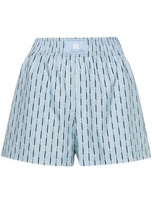AMIRI Katoenen boxershorts met krijtstreep - Blauw AMIRI Katoenen boxershorts met krijtstreep - Blauw