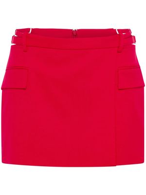 Dion Lee minijupe à découpes - Rouge