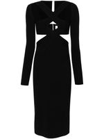 Dion Lee robe mi-longue Harness - Noir