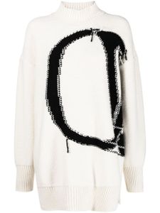 Off-White pull Ow Maxi Logo - Blanc