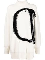 Off-White pull Ow Maxi Logo - Blanc - thumbnail