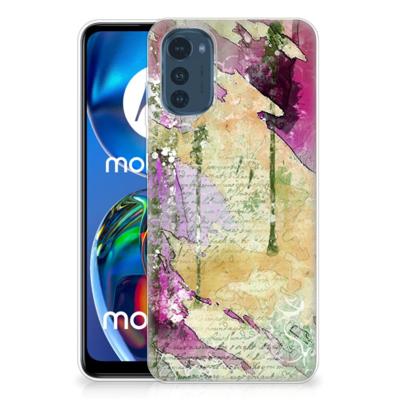 Smartphone hoesje Motorola Moto E32/E32s Letter Painting Smartphone hoesje Motorola Moto E32/E32s Letter Painting