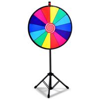 Gelukswiel 24 Inch Gelukswiel om te Draaien Draaischijf Kleur Wiel Spellen voor Loterijspellen Woordspelingen Diameter 60 cm
