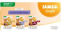 IAMS Delights Adult Cat Natvoer - Land Collection - Saus - 12 x 85 g - thumbnail