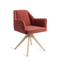 Jesper Home Eetkamerstoel 'Tome' Revolve Oak Bleach, kleur Shabby Saffron