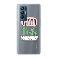 I love cacti: Oppo Find X3 Neo Transparant Hoesje