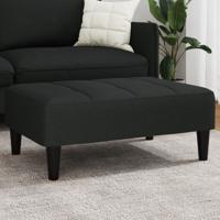 Voetenbank 77x55x31 cm fluweel zwart Voetenbank 77x55x31 cm fluweel zwart