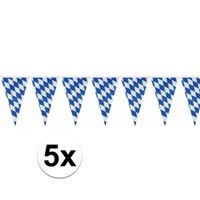 5x Oktoberfest vlaggenlijn 10 meter   - - thumbnail