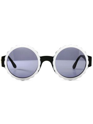 CHANEL Pre-Owned lunettes de soleil à monture ronde (1994) - Noir