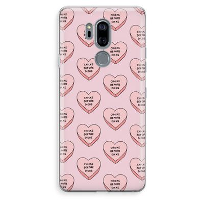 Chicks before dicks: LG G7 Thinq Transparant Hoesje