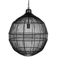 WOOOD Enes Hanglamp - Metaal - Zwart - 33x14x14