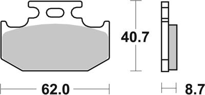 BREMBO Remblokken, voor de moto, Off Road Gesinterd Metaal 07KA12SX