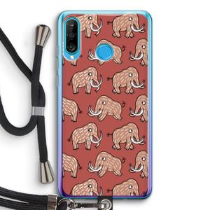 Mammoet: Huawei P30 Lite Transparant Hoesje met koord