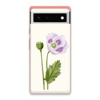 Purple poppy: Google Pixel 6 Transparant Hoesje