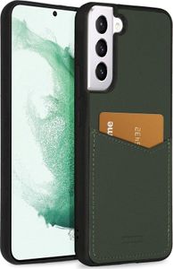 Accezz Premium Leather Card Slot Backcover Samsung Galaxy S22 Plus Telefoonhoesje Groen