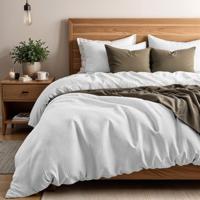 Dekbedovertrek Percale - Tweepersoons (200x200 cm) - Wit Percale katoen - Dessin: Luxe, Wafel - Primaviera Deluxe - Dekbed-Discounter.nl