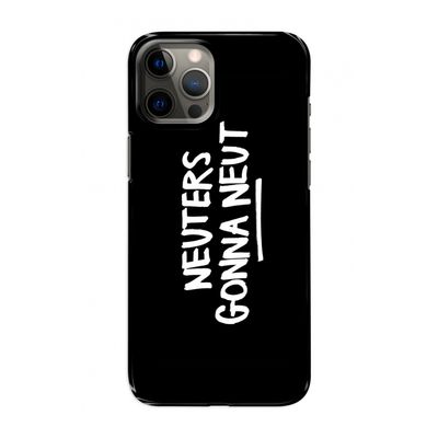 Neuters (zwart): Volledig geprint iPhone 12 Hoesje