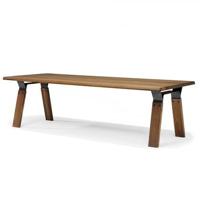 QLiv Bridge tafel 240x100 Smoked Oak