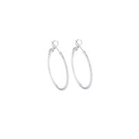 Go Dutch Label Bewerkte Creolen 3 cm Zilver Go Dutch Label Bewerkte Creolen 3 cm Zilver